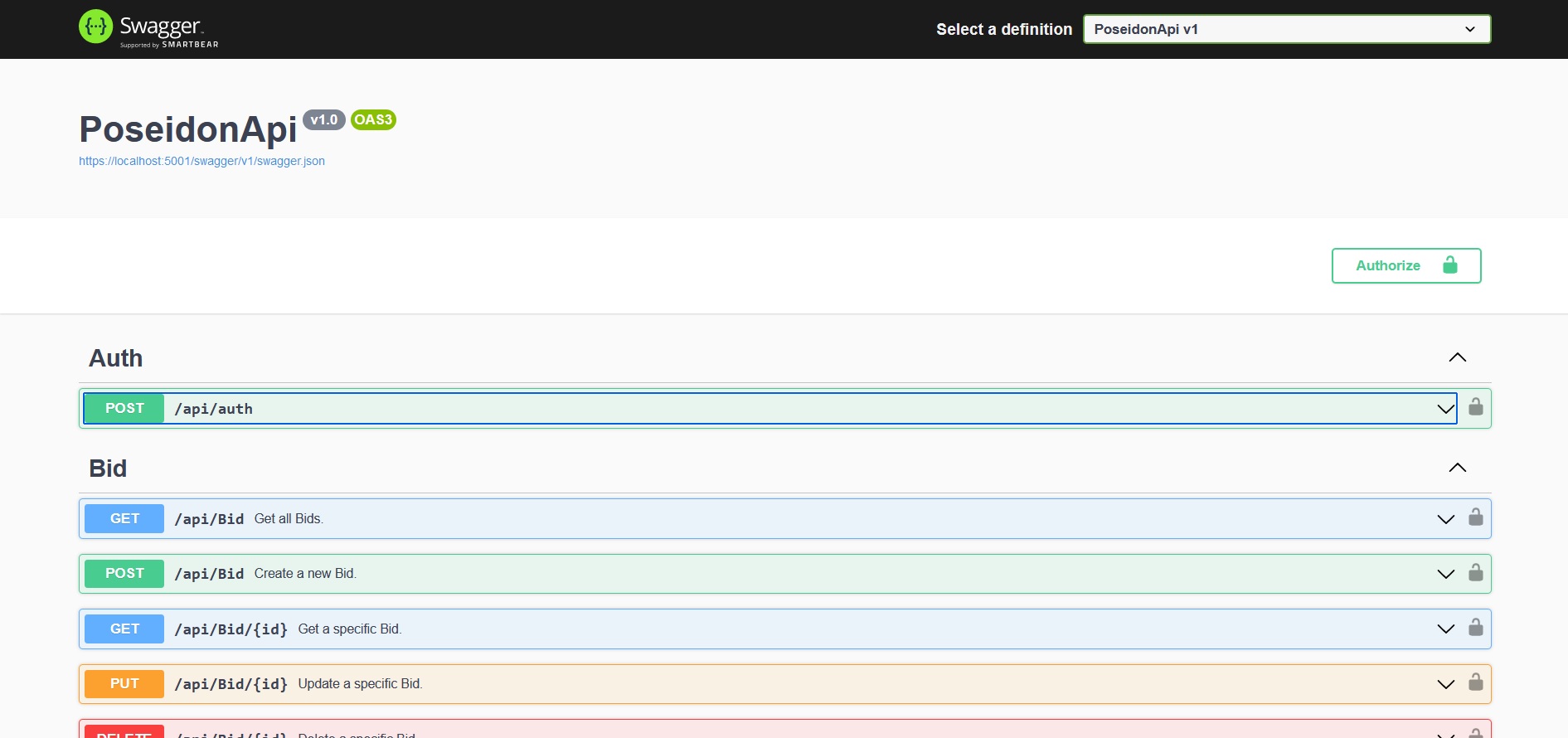 Image of the link to the project PoseidonApi